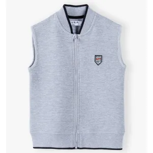 5.10.15 Go Badge Ottoman Grey Sleeveless Zipper 13463