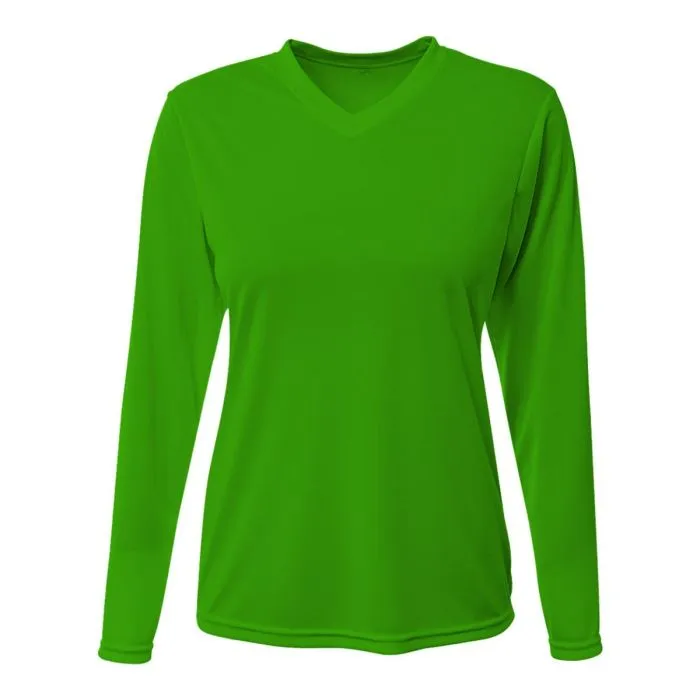 A4 Womens Sprint Long Sleeve Tee