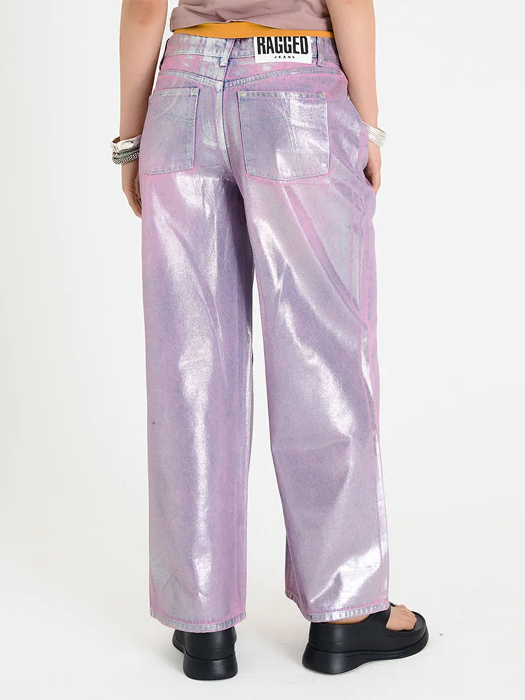 AMETHYST FOILED RELEASE JEANS