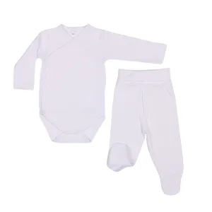 Bebe Sweeny Essentials | Baby White Cardigan & Leggings Set (5)