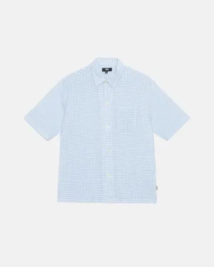 BOXY FLAT HEM SHIRT CRINKLED