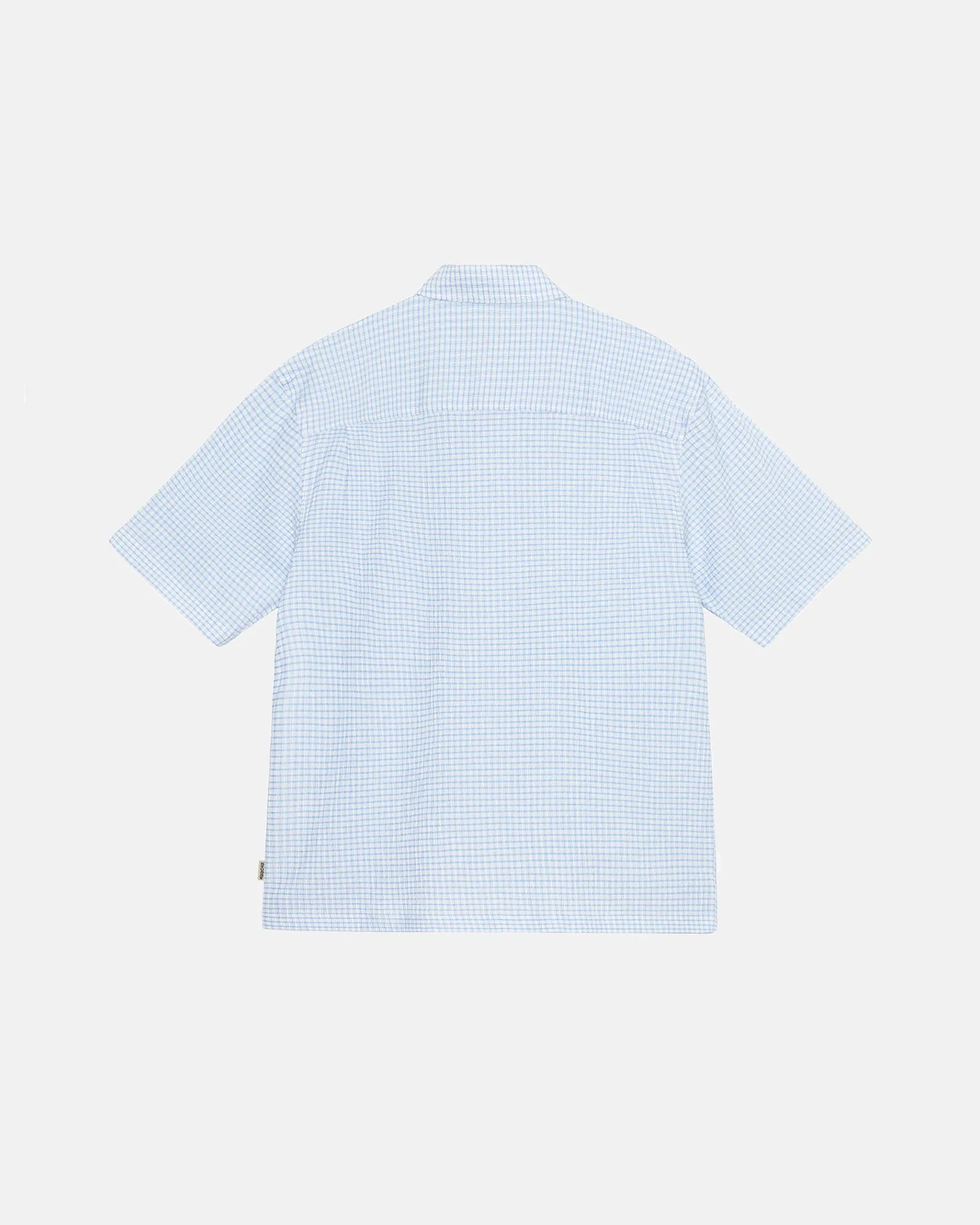 BOXY FLAT HEM SHIRT CRINKLED