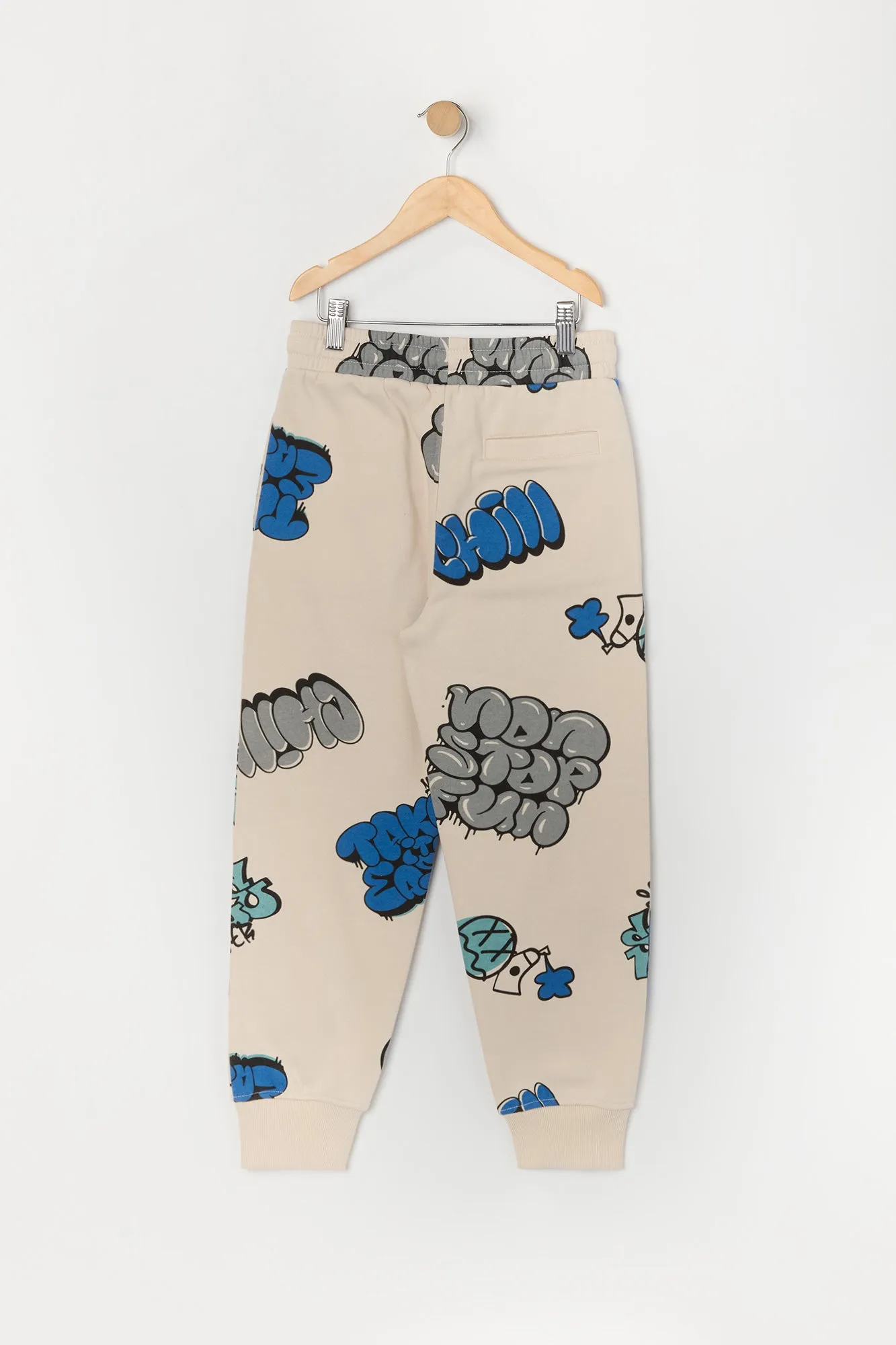 Boys Graffiti Print Fleece Jogger