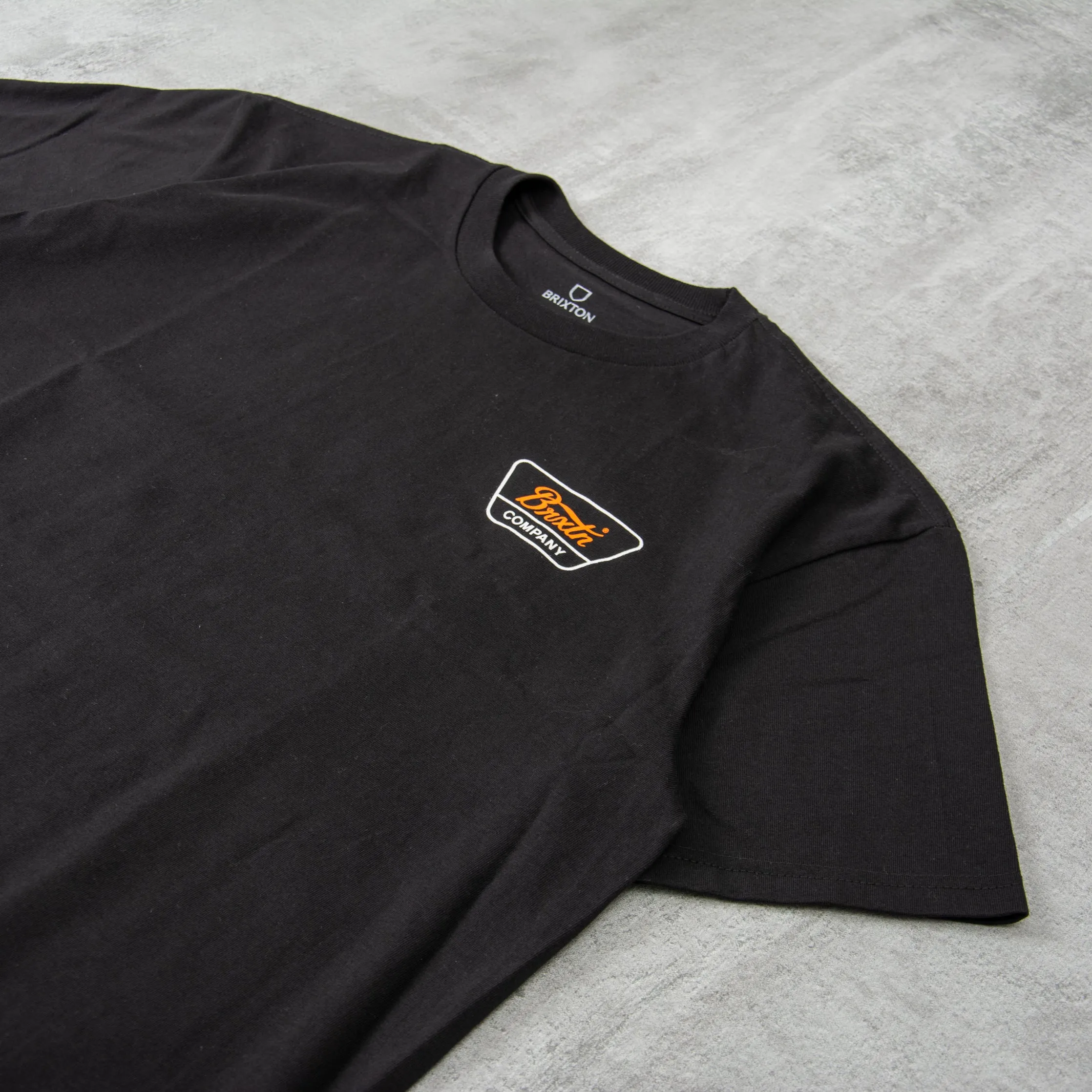 Brixton Linwood S/S Tee - Black / Orange