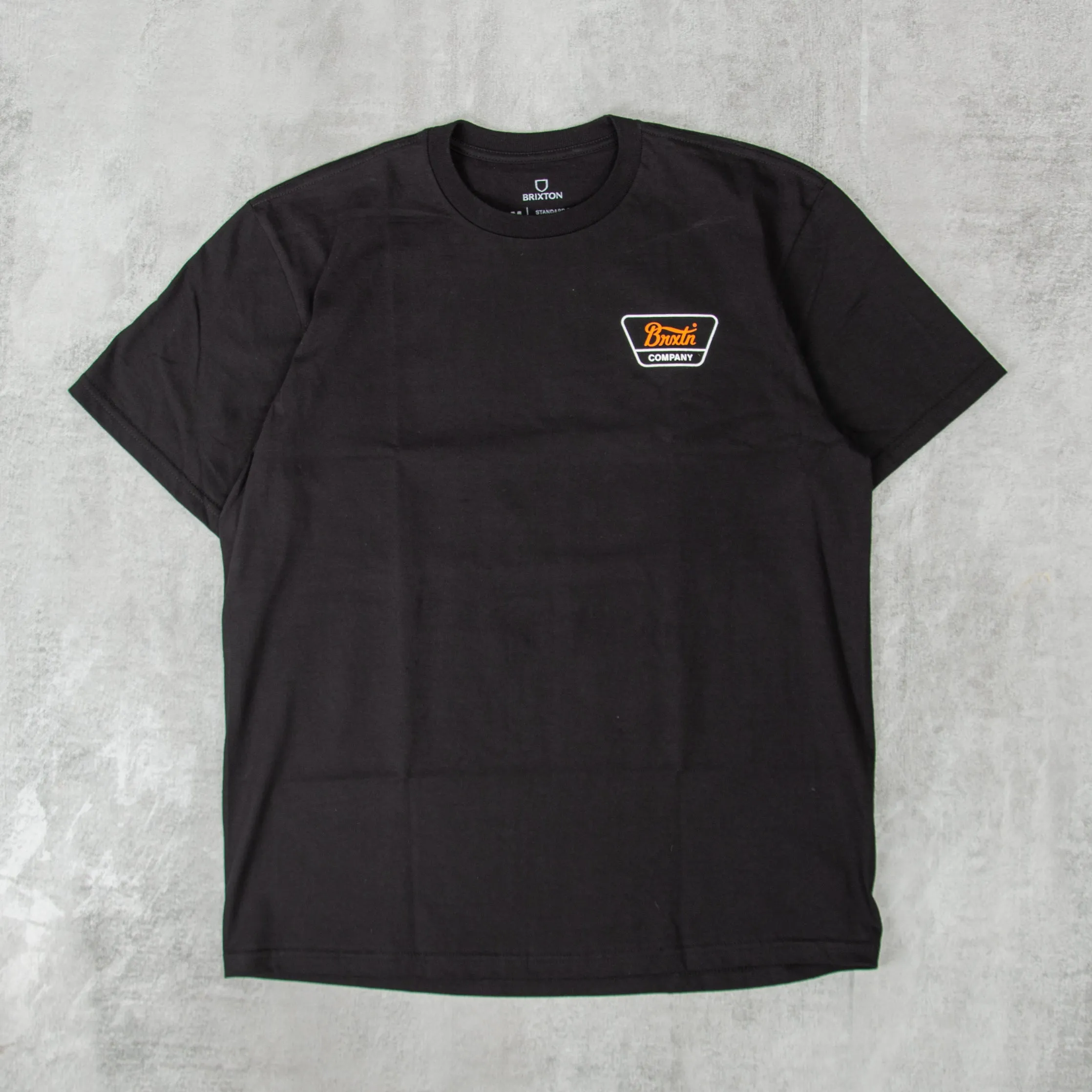 Brixton Linwood S/S Tee - Black / Orange