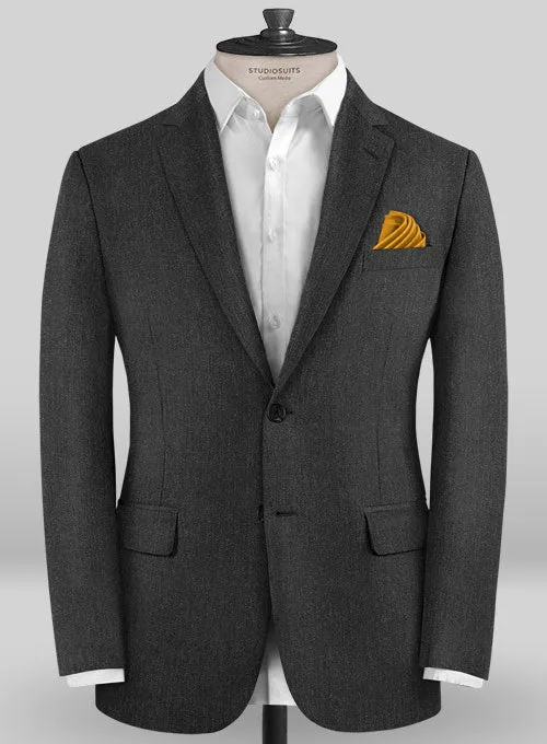 Caccioppoli Sun Dream Charcoal Wool Silk Suit