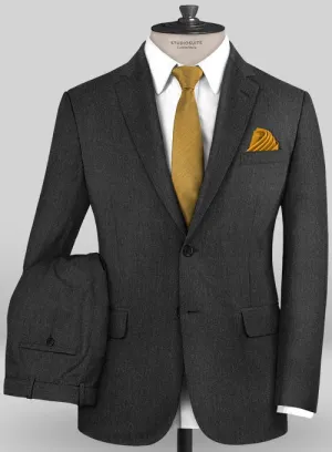 Caccioppoli Sun Dream Charcoal Wool Silk Suit