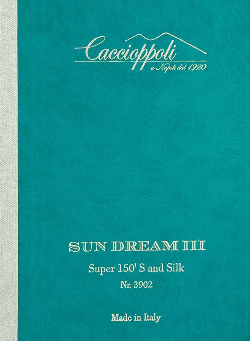 Caccioppoli Sun Dream Loggi Blue Wool Silk Jacket