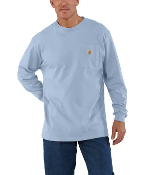 Carhartt K126 Long Sleeve Workwear T-Shirt - Fog Blue