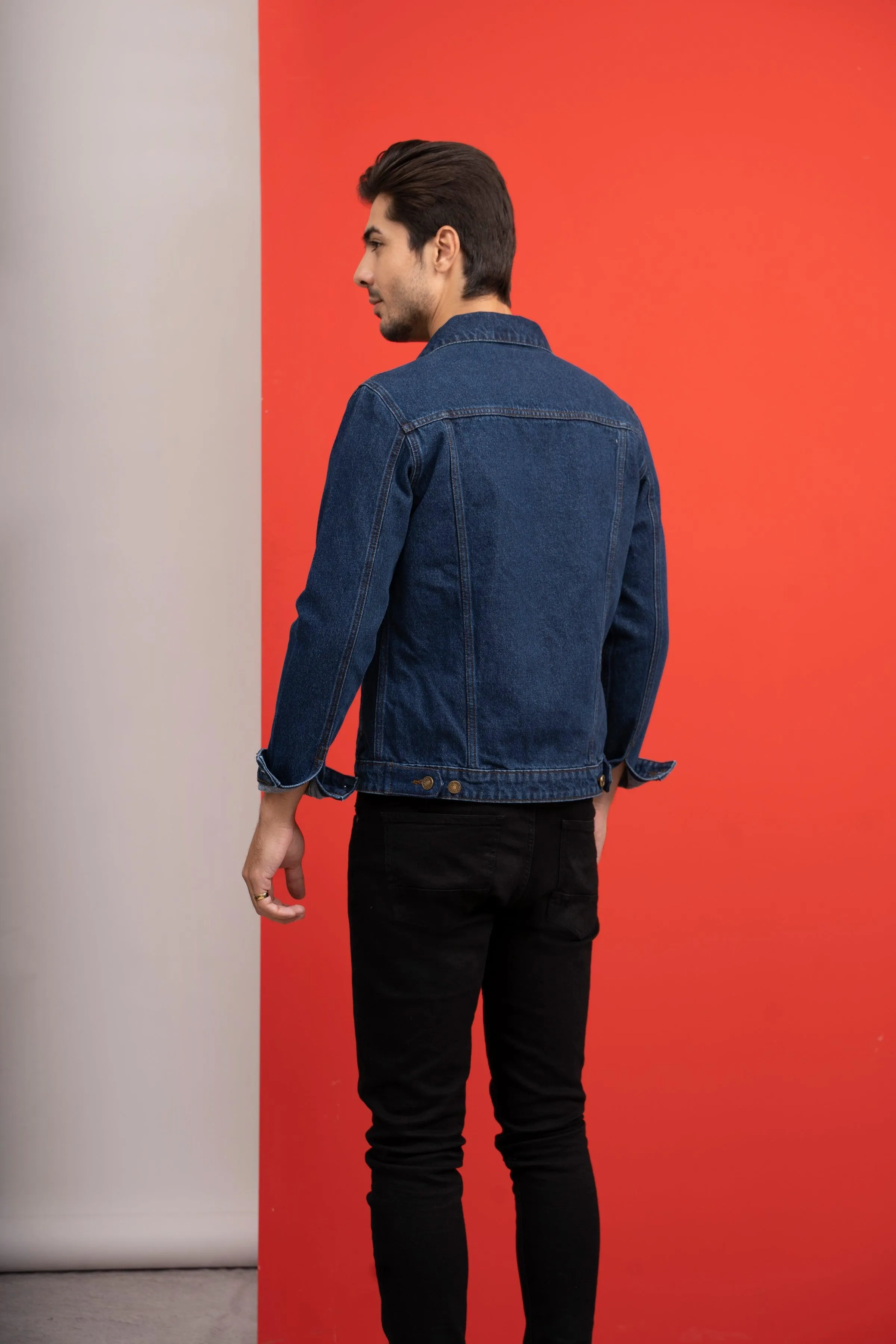 DENIM JACKET F/S MID BLUE