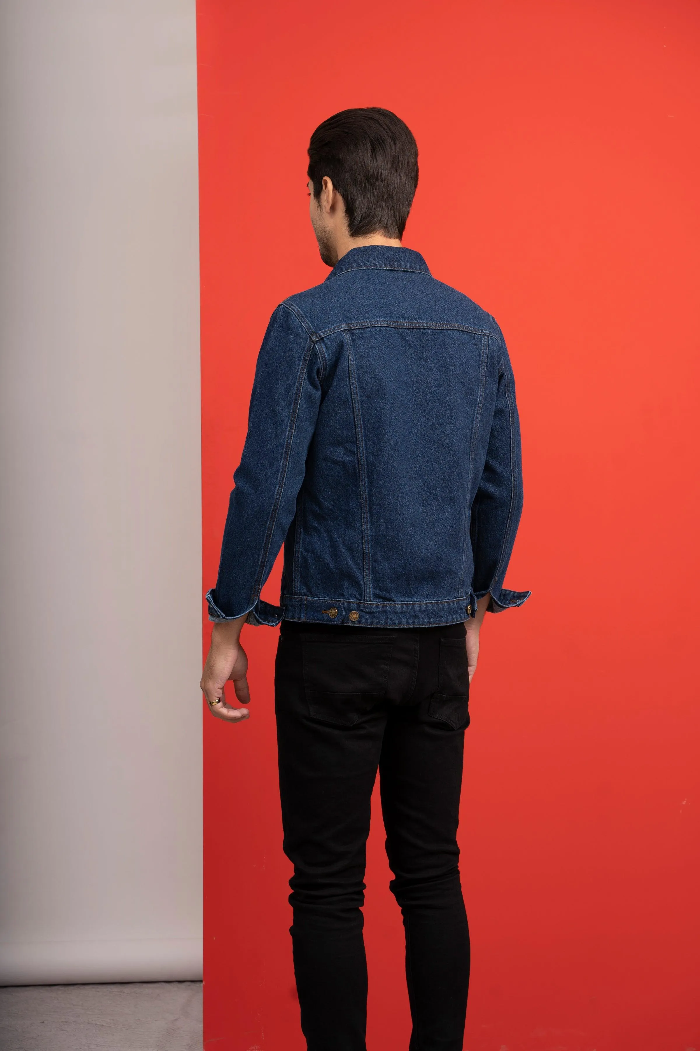 DENIM JACKET F/S MID BLUE