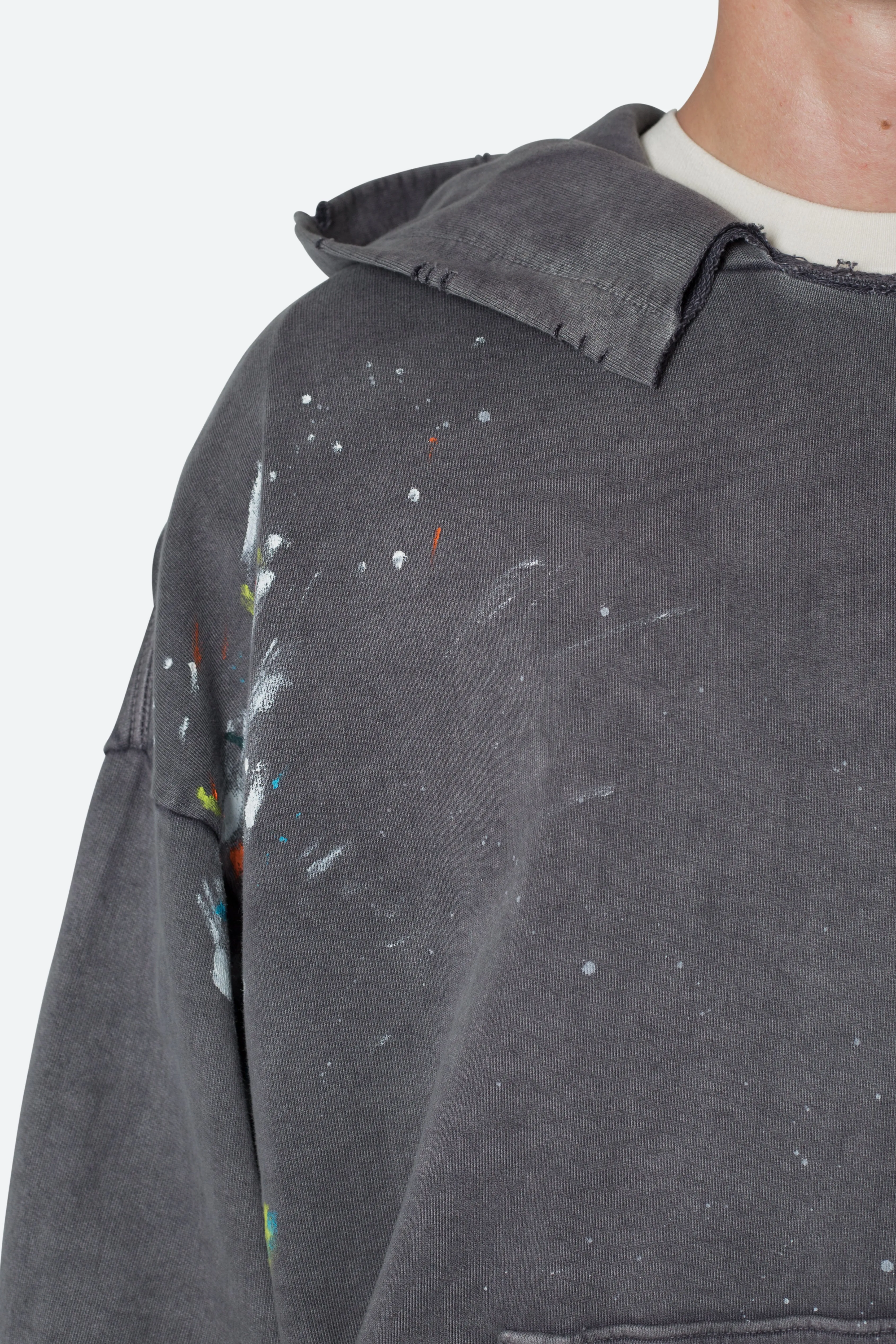 Destroyed Painter Hoodie - Charcoal Grey