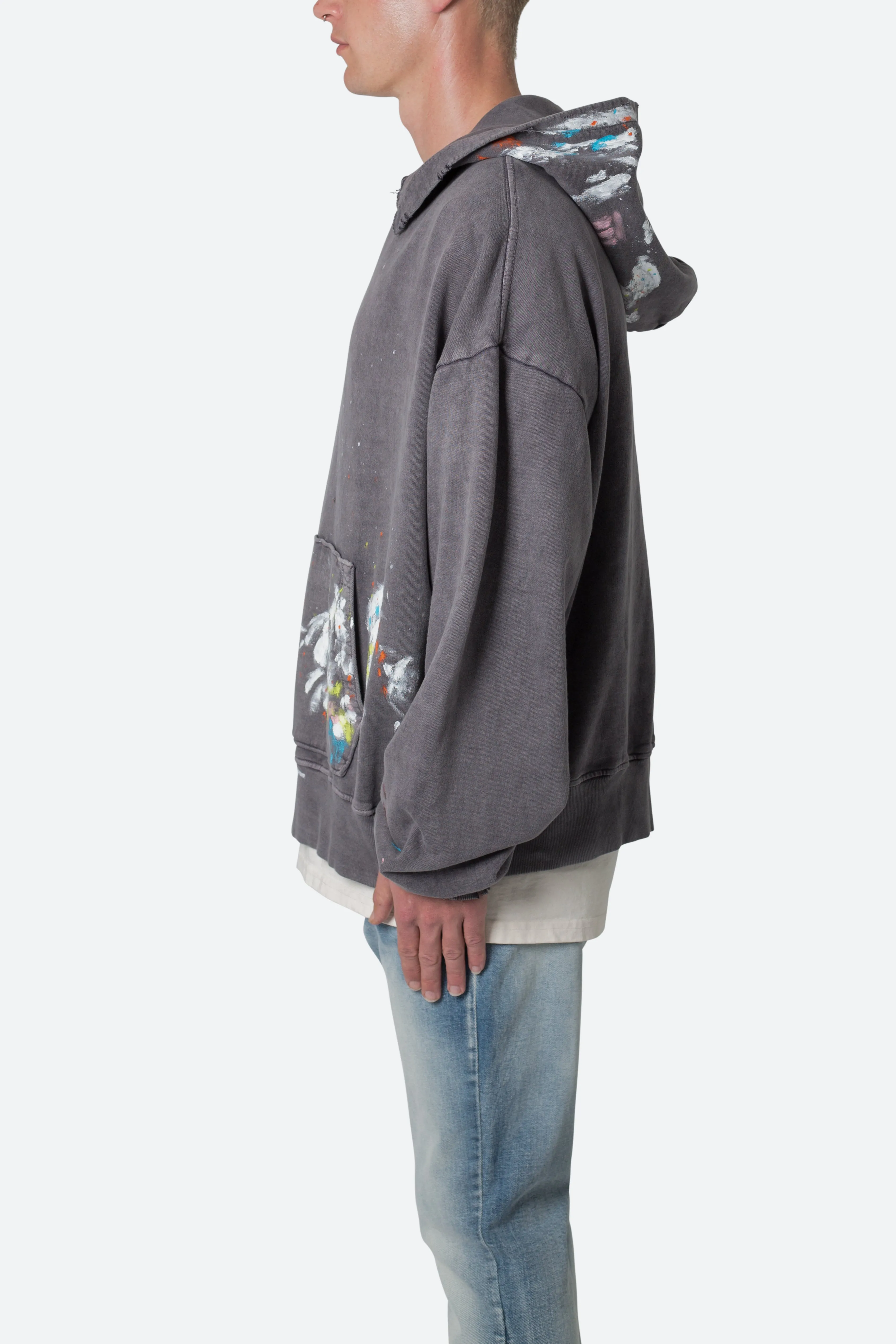 Destroyed Painter Hoodie - Charcoal Grey