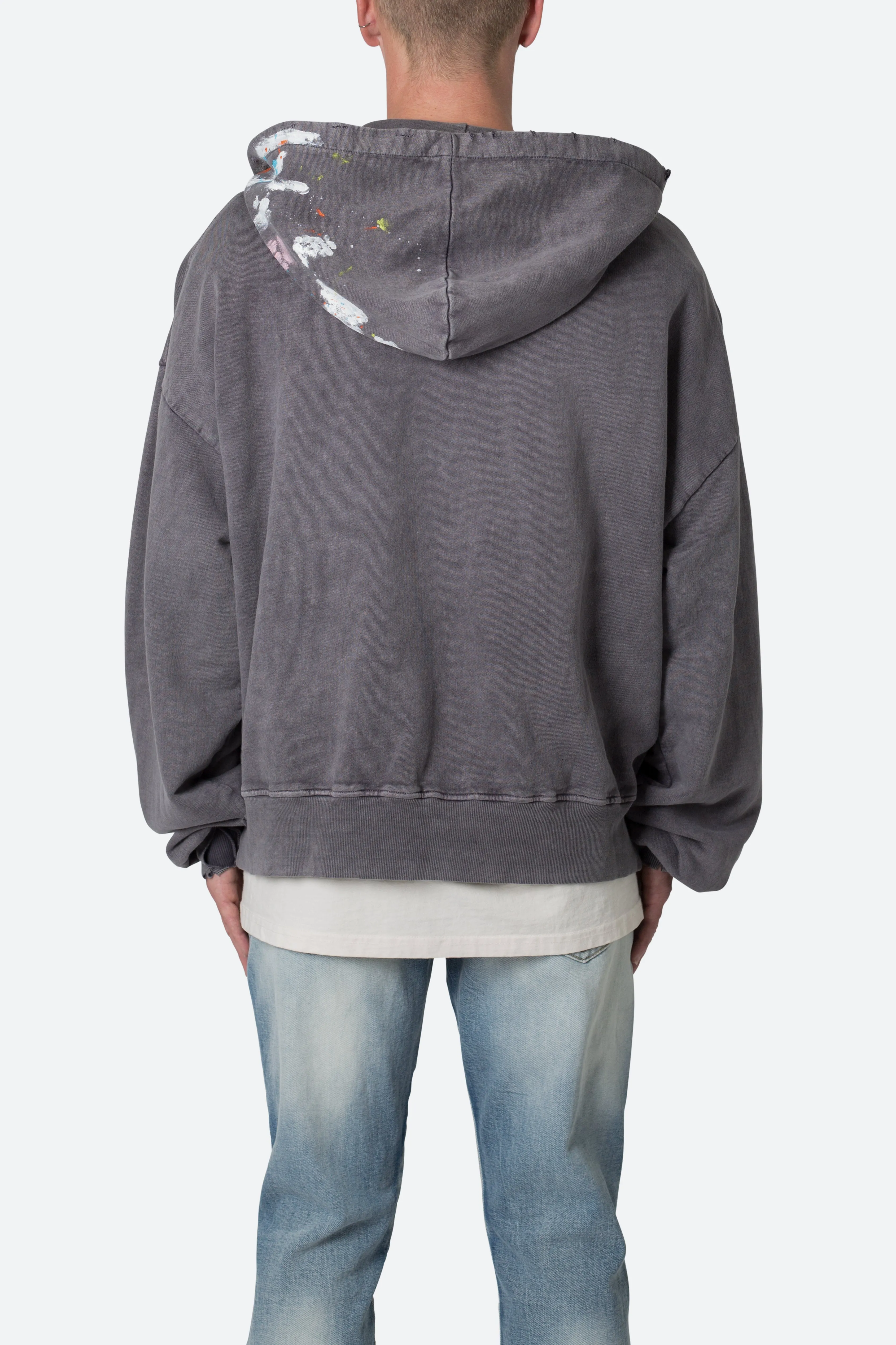 Destroyed Painter Hoodie - Charcoal Grey