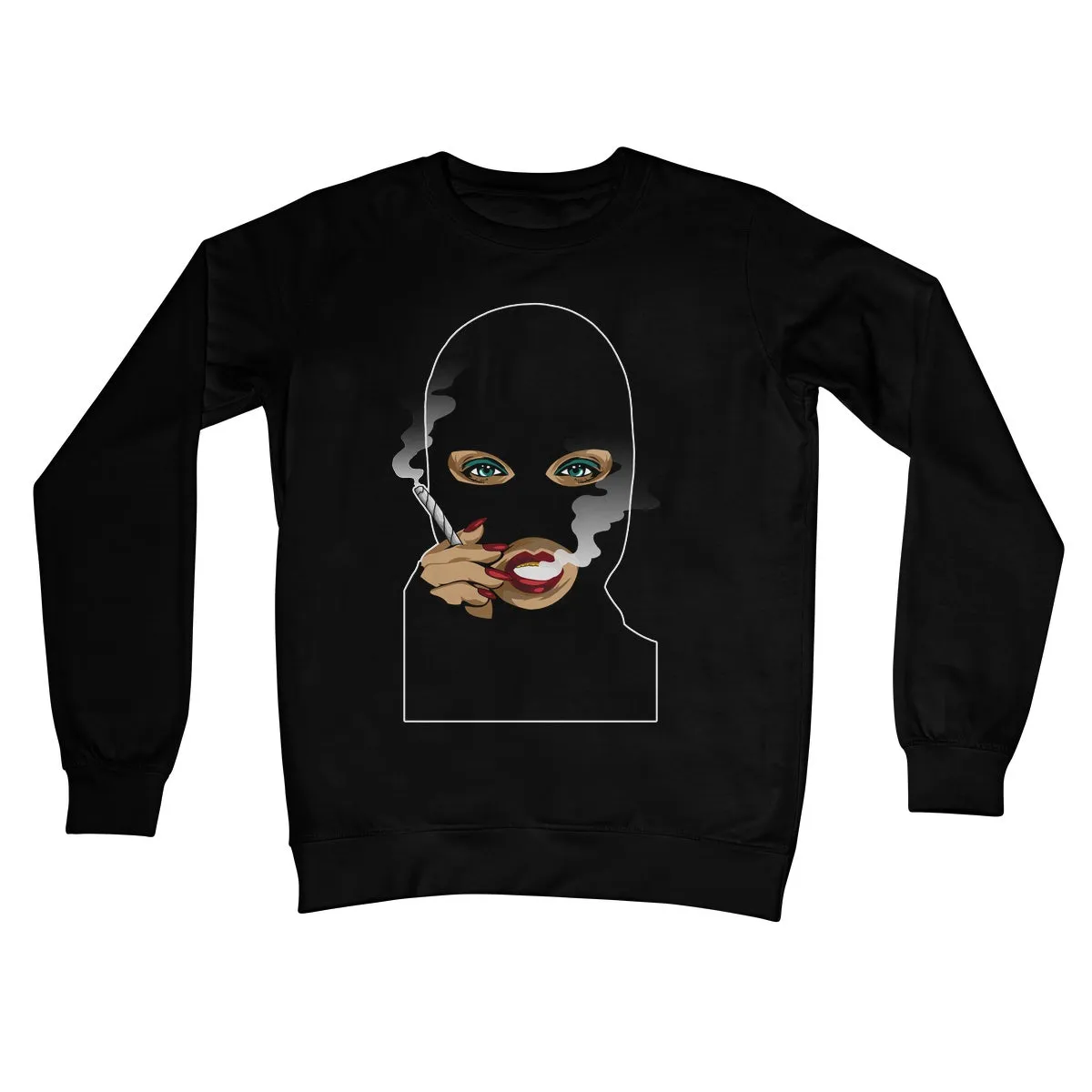 DONT KILL MY VIBE MASKED  Crew Neck Sweatshirt