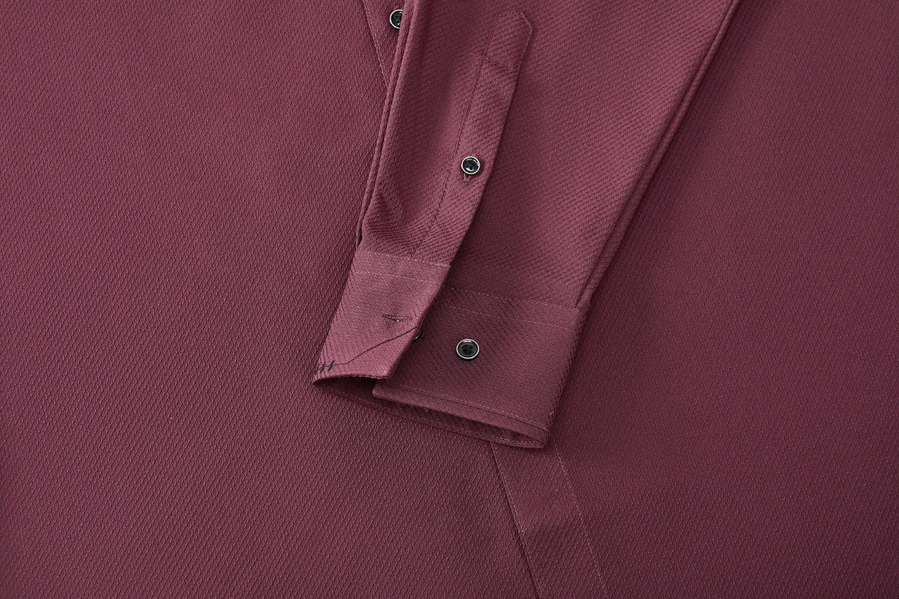 Dry Textured Shirt in Smart Fit Design Detail Collar