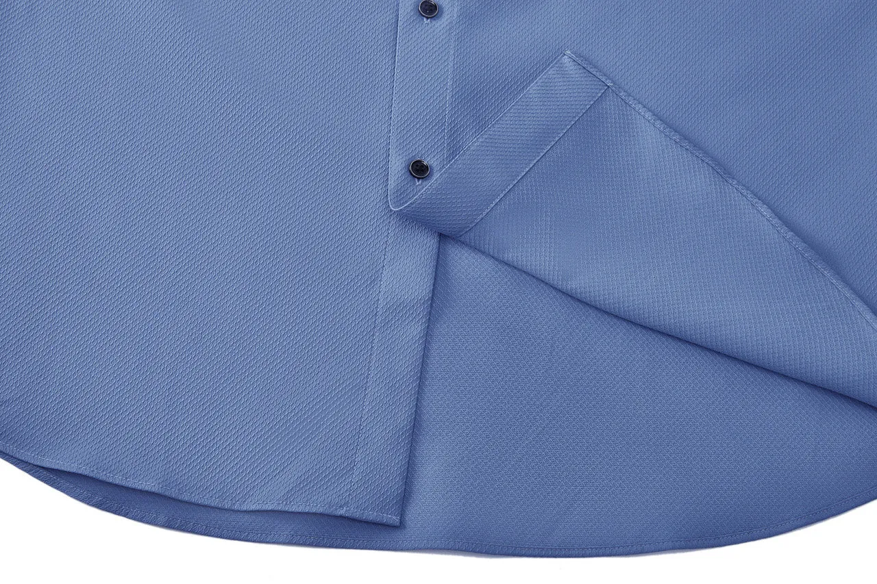 Dry Textured Shirt in Smart Fit Design Detail Collar