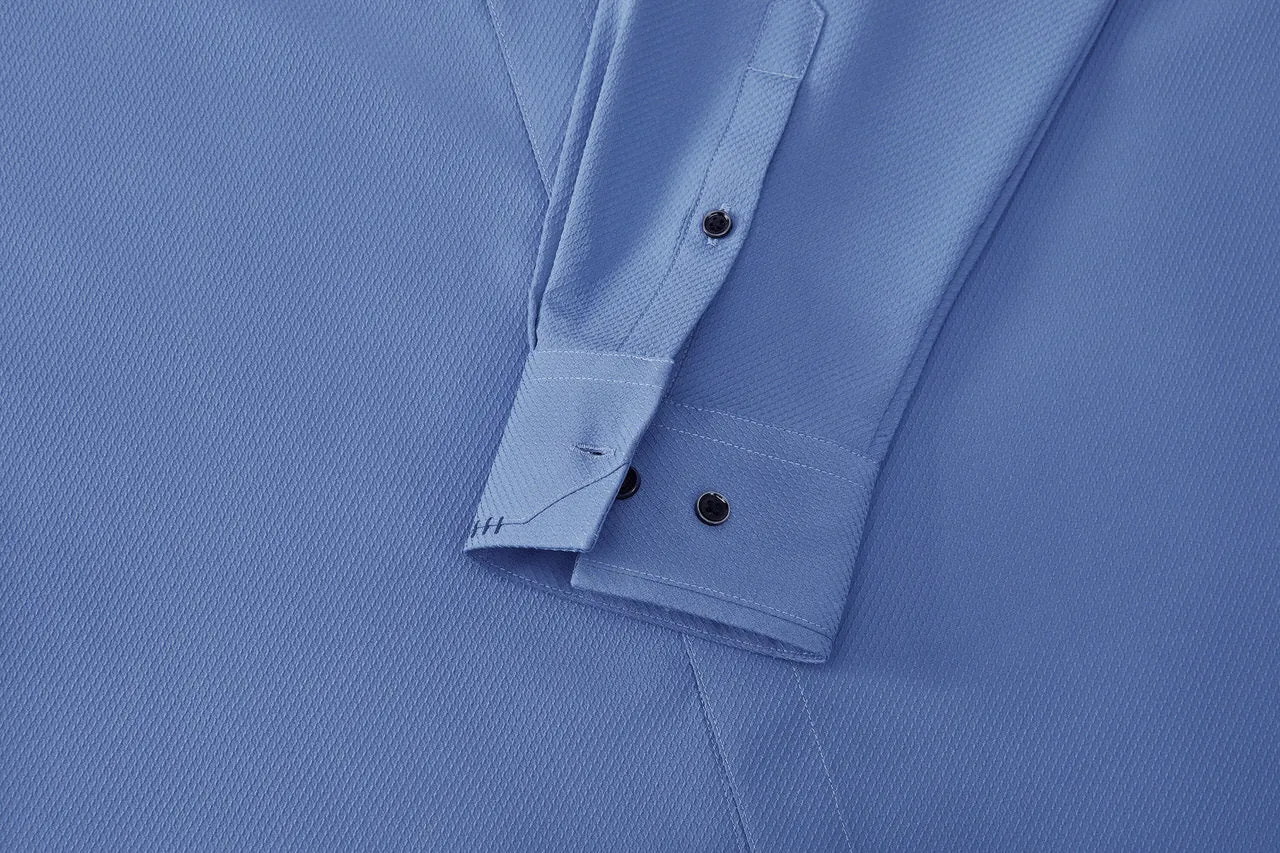 Dry Textured Shirt in Smart Fit Design Detail Collar