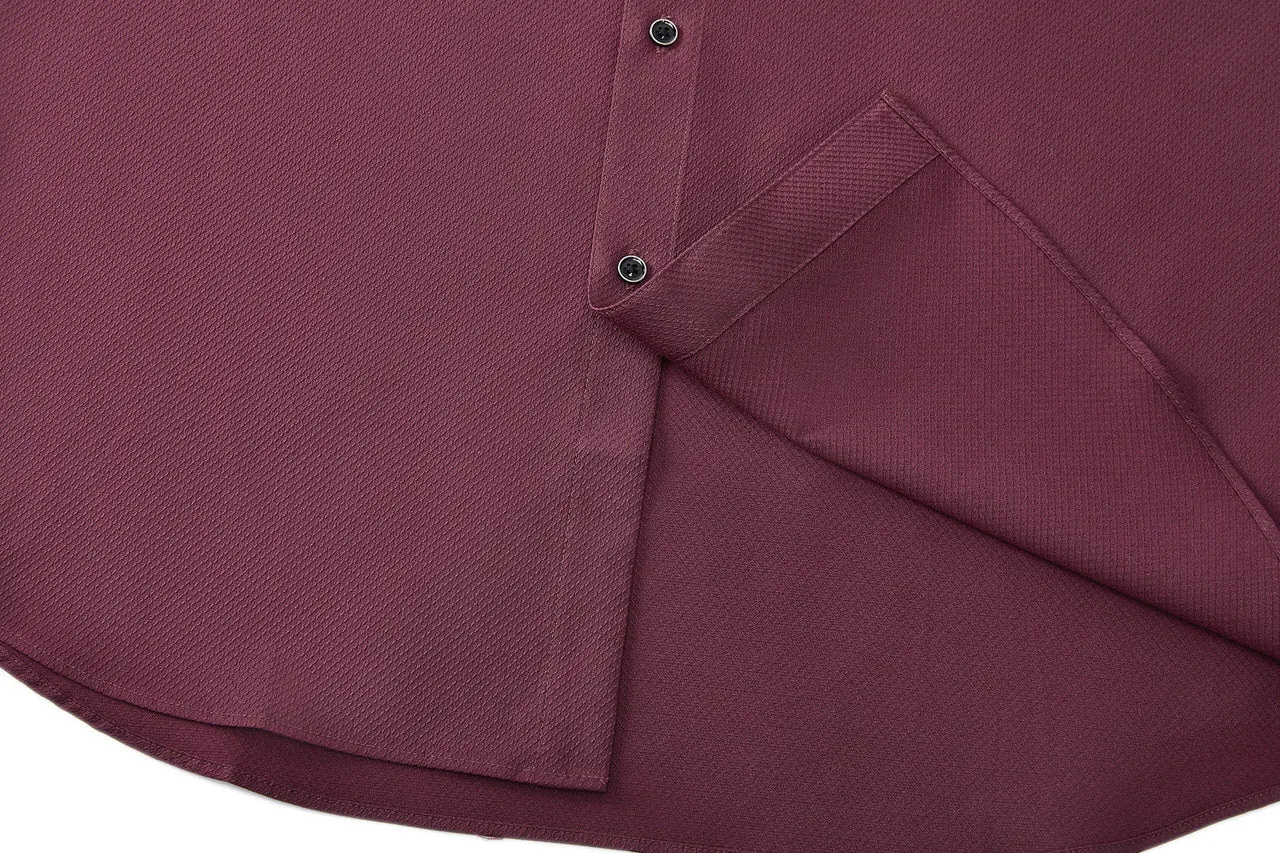 Dry Textured Shirt in Smart Fit Design Detail Collar