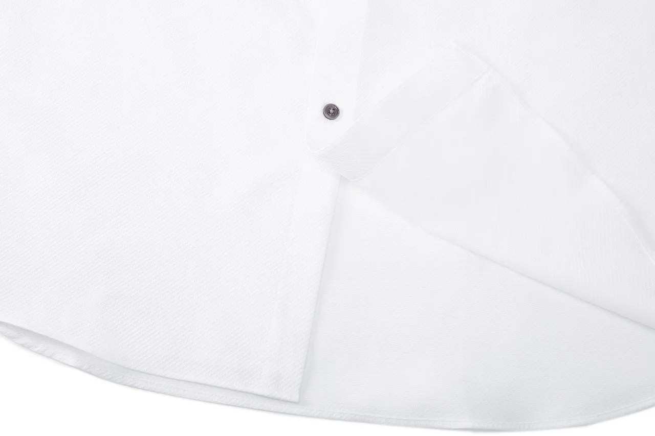 Dry Textured Shirt in Smart Fit Design Detail Collar