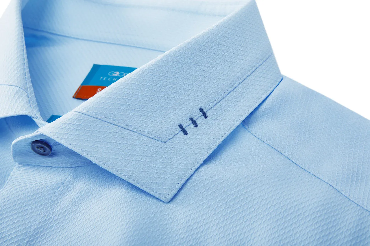 Dry Textured Shirt in Smart Fit Design Detail Collar