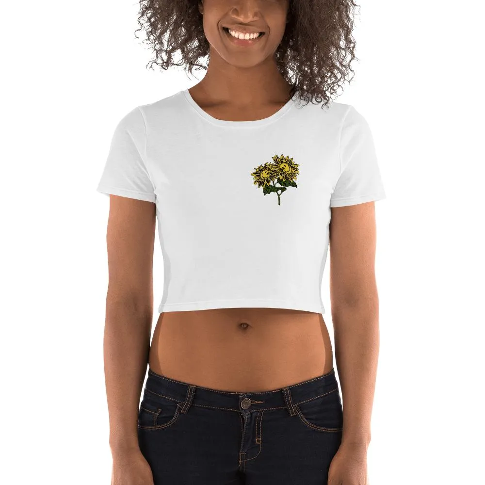 FlowerFace Women’s Crop Tee