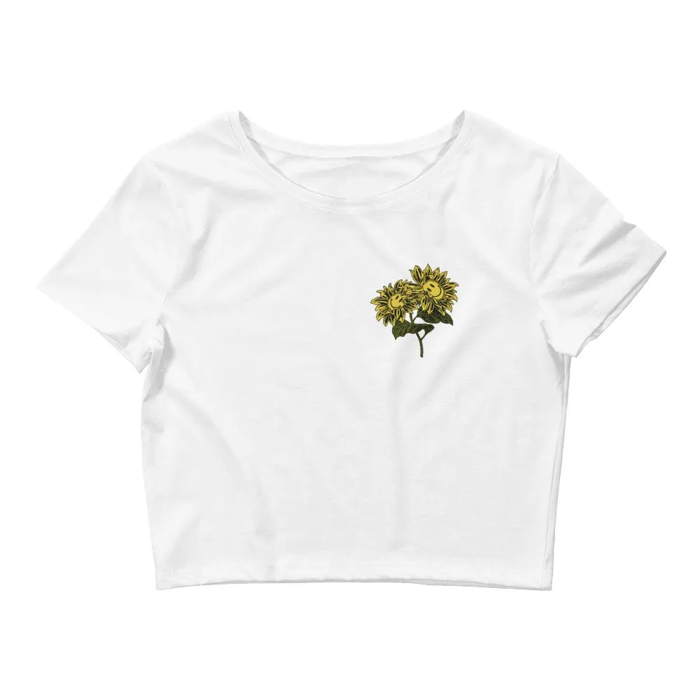 FlowerFace Women’s Crop Tee