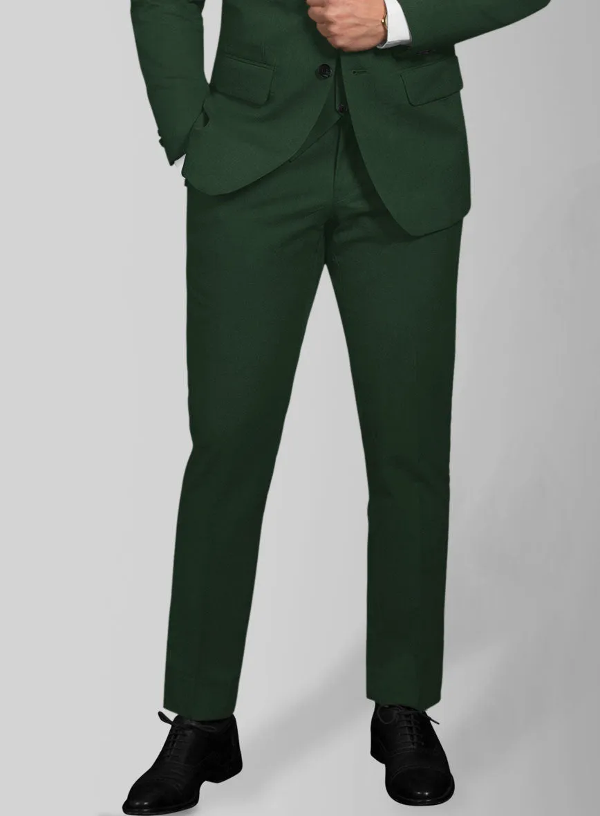 Italian Emerald Green Cotton Stretch Pants