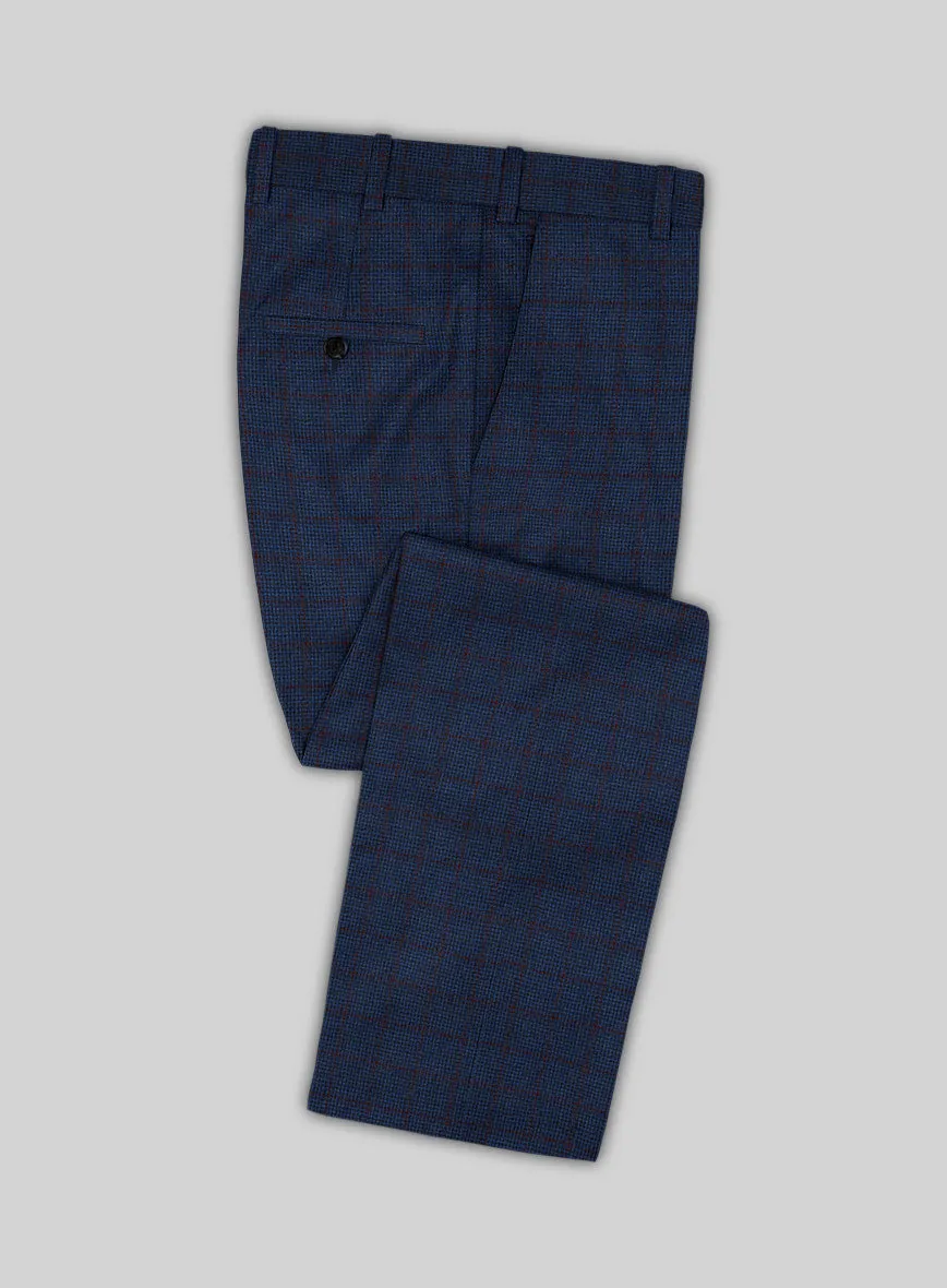 Italian Ermene Blue Wool Suit