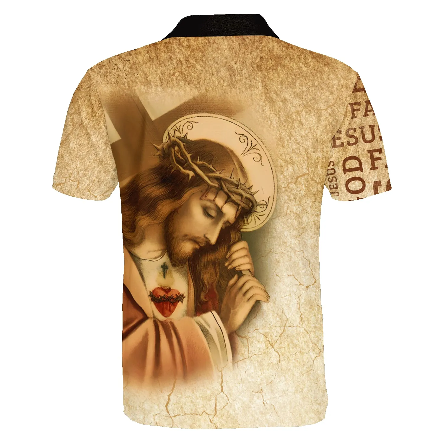 Jesus Faith Hope Soul Polo Shirt - Christian Shirts & Shorts