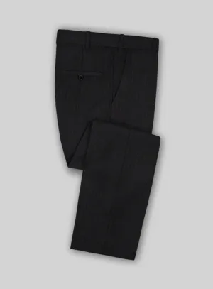 Lanificio Zegna Traveller Naquez Black Stripe Wool Pants