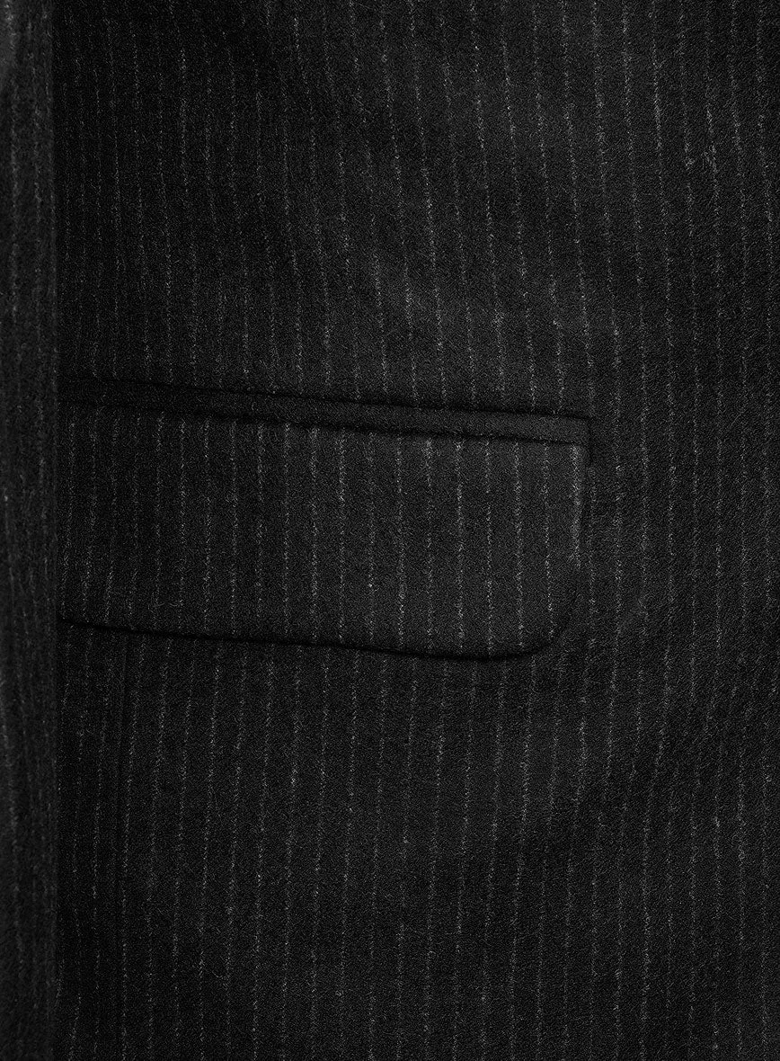 Light Weight Black Stripe Tweed 3 Piece Suit