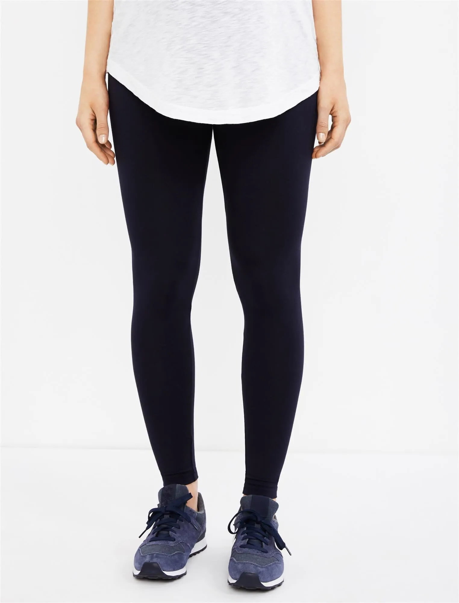 Luxe Essentials Secret Fit Belly Ultra Soft Maternity Leggings in Navy