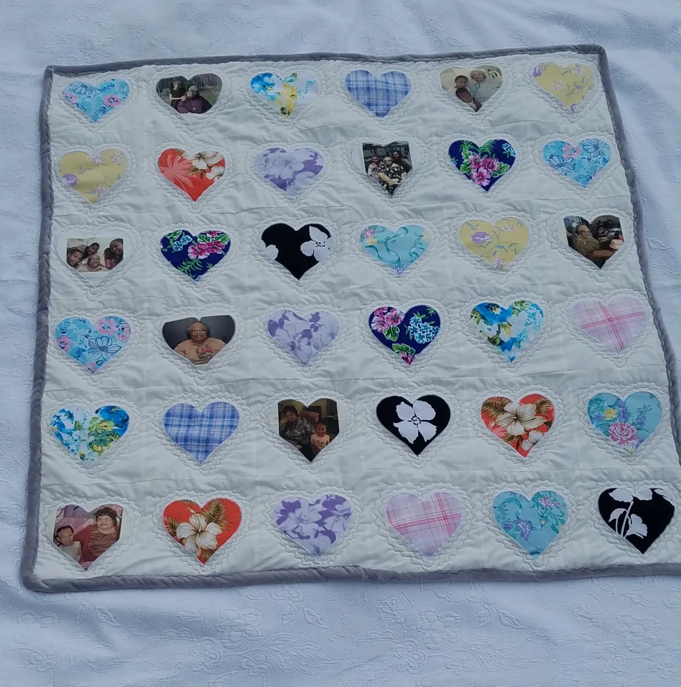 Memory Quilts, Memorial Hearts, Legacy Quilt, Made to Order, Custom Quilt, Handmade Quilt