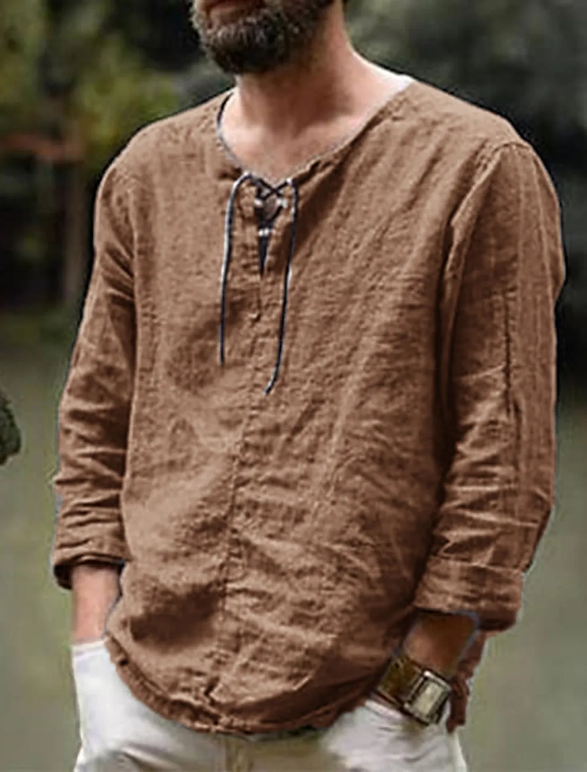 Men's Cotton Outdoor Long Sleeve Shirt