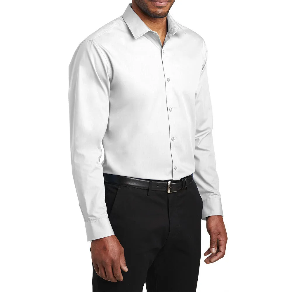 Men's  Slim Fit Long Sleeve Carefree Poplin Shirt