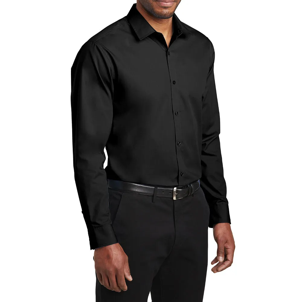 Men's  Slim Fit Long Sleeve Carefree Poplin Shirt