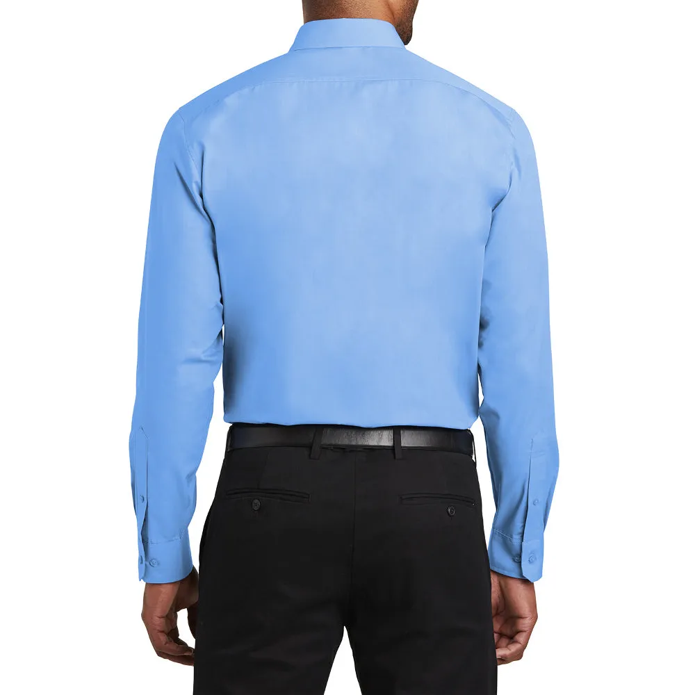 Men's  Slim Fit Long Sleeve Carefree Poplin Shirt