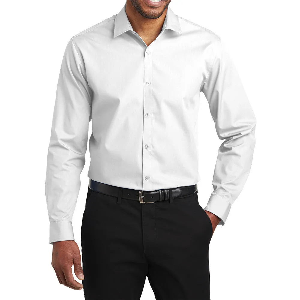 Men's  Slim Fit Long Sleeve Carefree Poplin Shirt