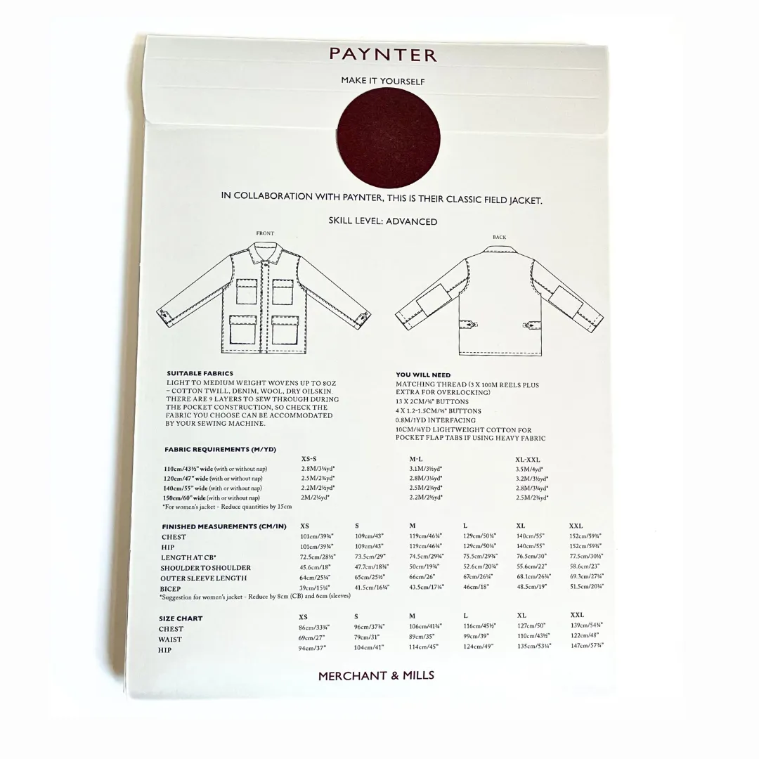 Merchant & Mills Pattern : Paynter Jacket