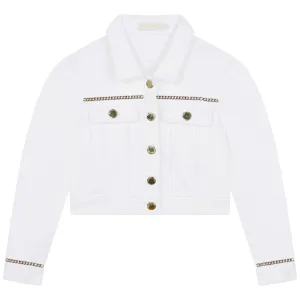 Michael Kors White Jean Jacket