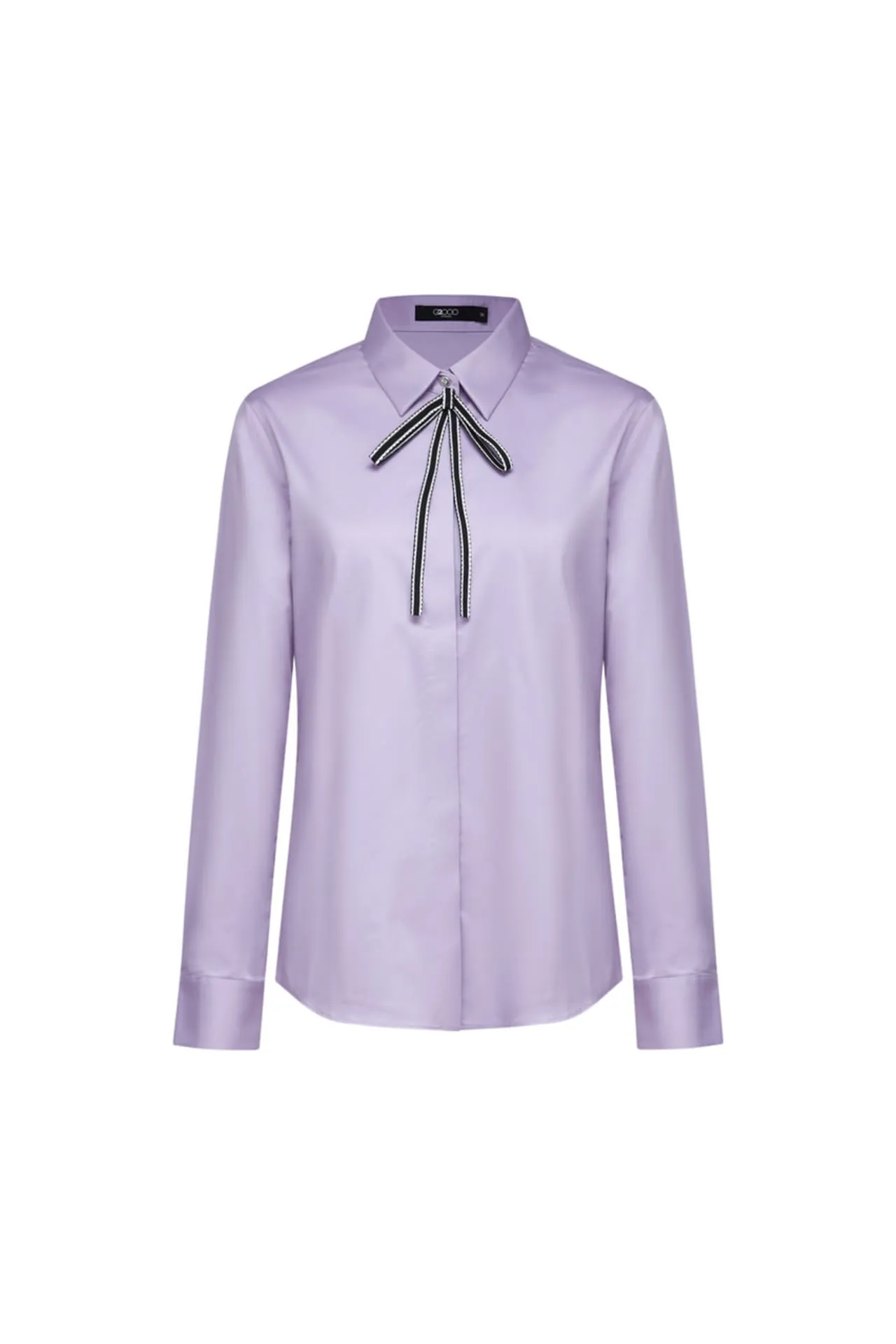 Modal Spandex Twill Shirt with Detachable Tie