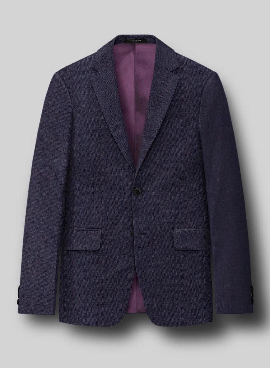 Napolean Eggplant Wool Jacket