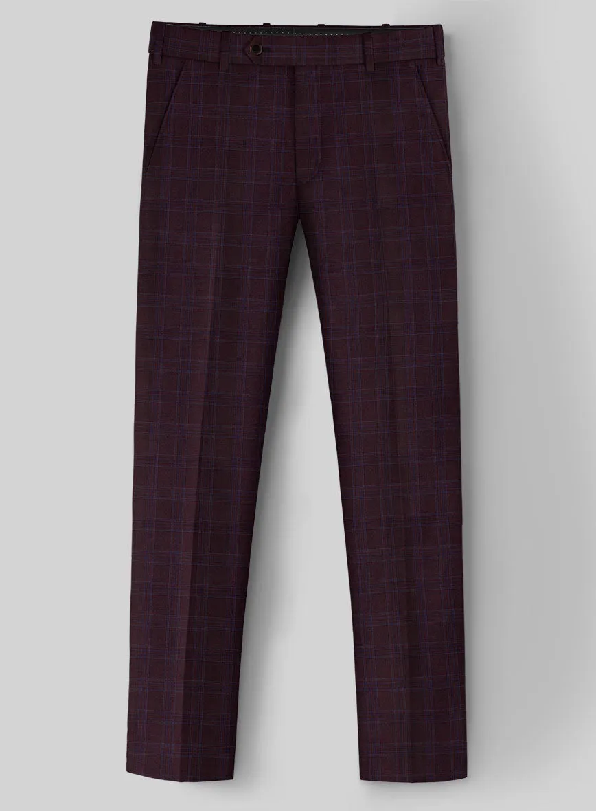 Napolean Gisde Glen Purple Wool Pants