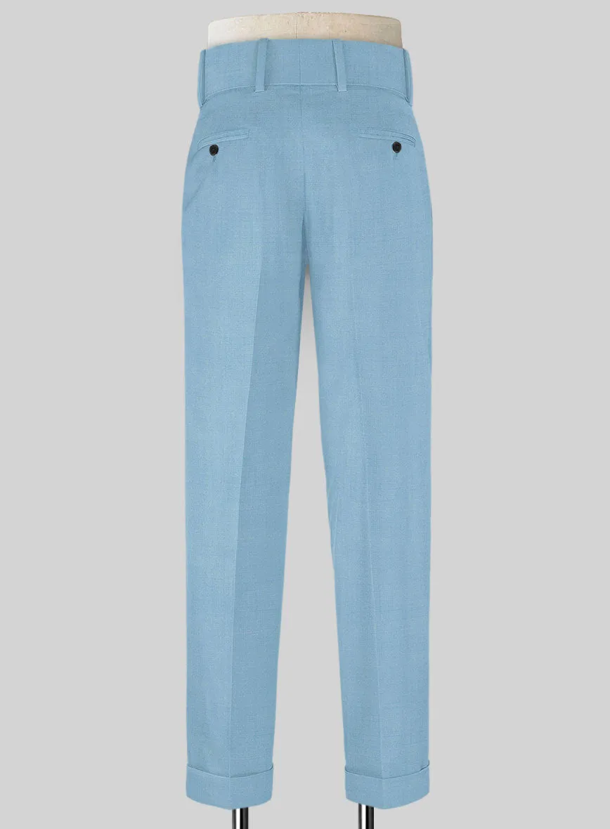 Napolean Taj Blue Double Gurkha Wool Trousers