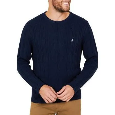 Nautica Mens Cable-Knit Sweater