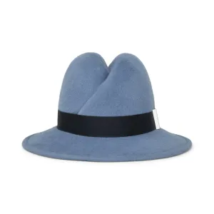 Nell Fedora | Denim and Black