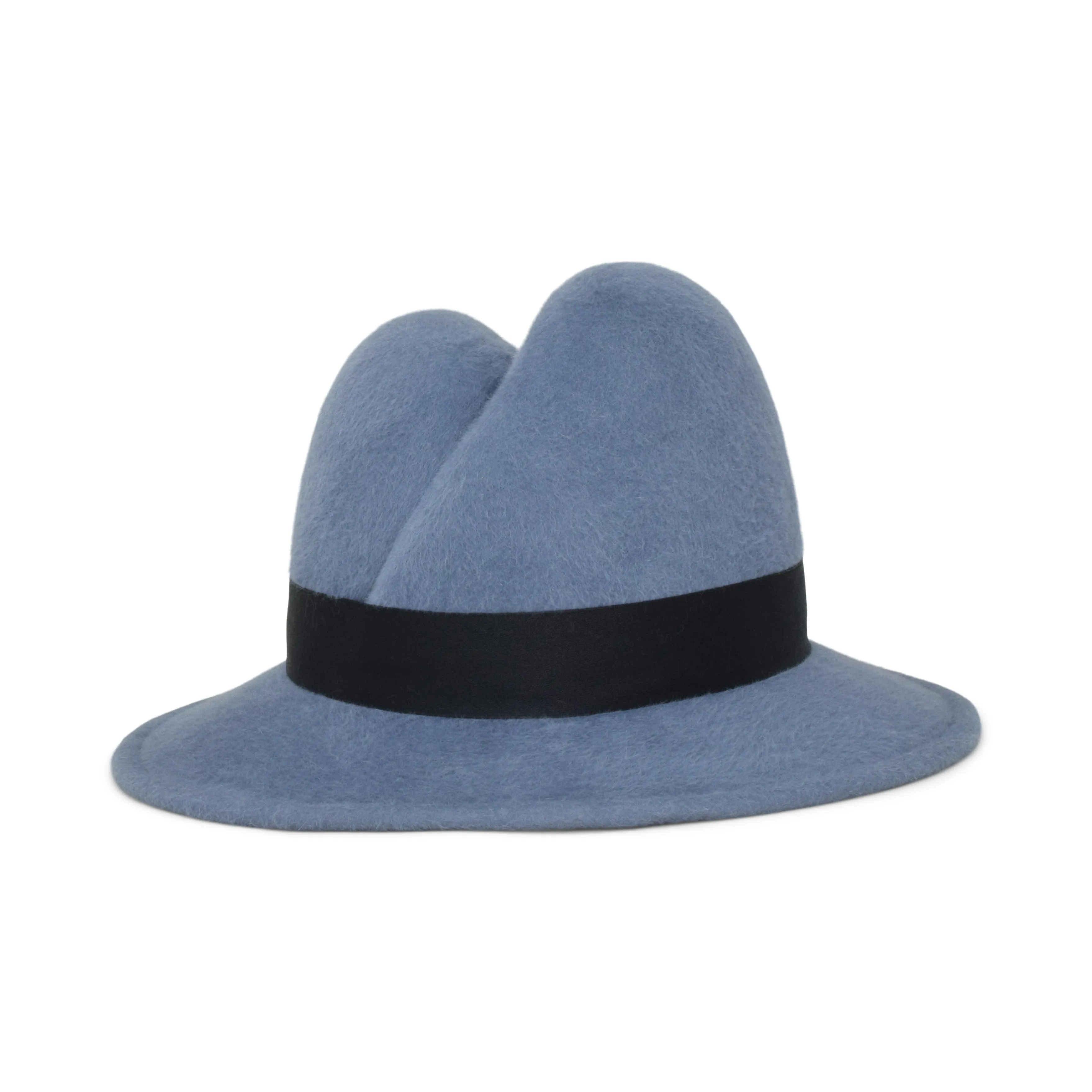 Nell Fedora | Denim and Black