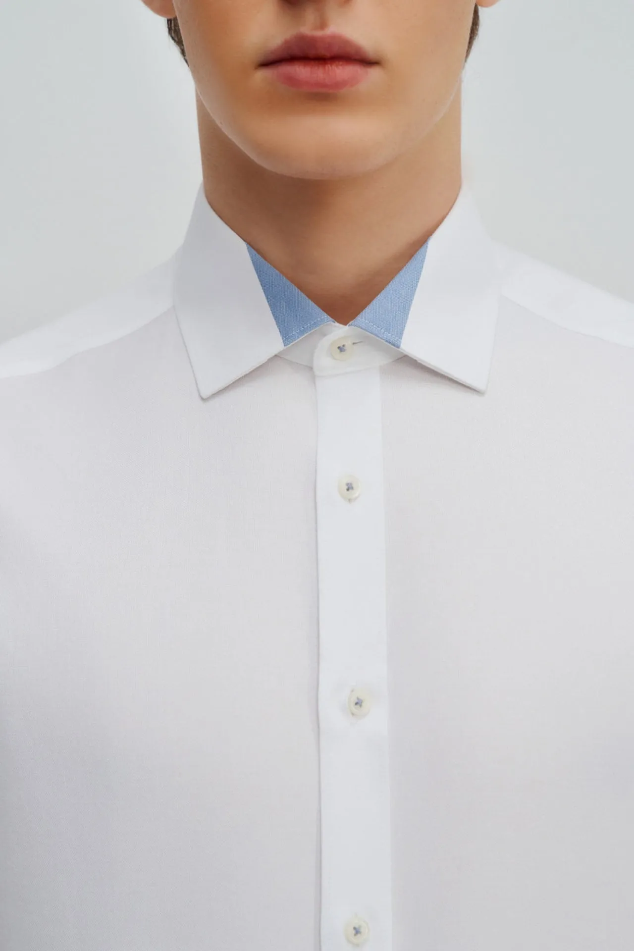 Non-Iron Smart Fit Oxford Shirt Design Detail Collar