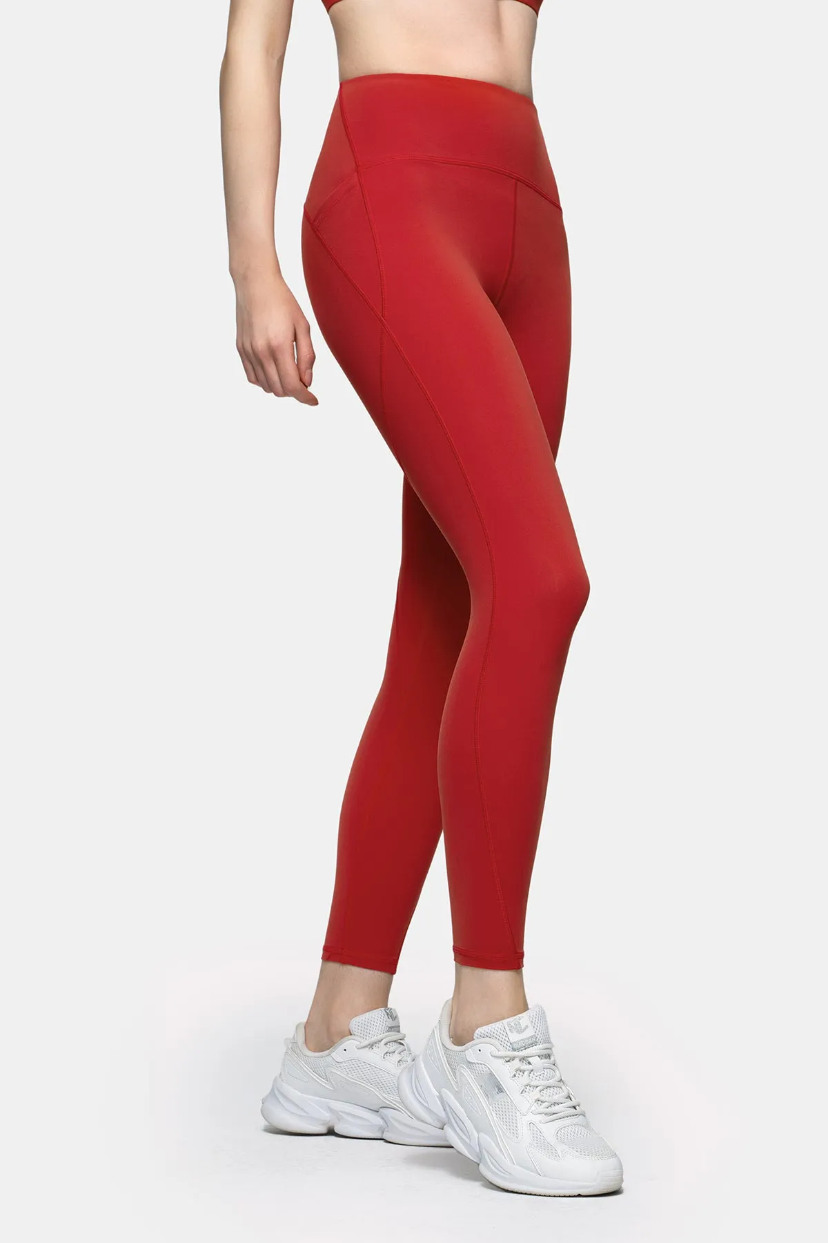 Performance High-Rise Leggings with Contoured Lines